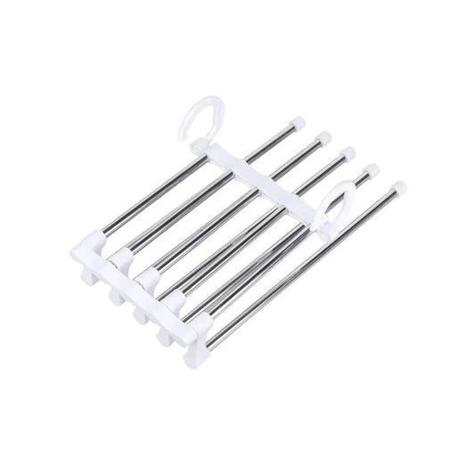5-in-1 Stainless Steel Foldable Cloth Hanger